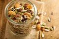 Dried fruit and nuts trail mix Royalty Free Stock Photo