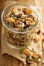 Dried fruit and nuts trail mix Royalty Free Stock Photo