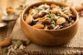 Dried fruit and nuts trail mix