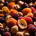 Dried Fruit, preserved organic fruits, dried sweet snacks