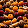 Dried Fruit, preserved organic fruits, dried sweet snacks