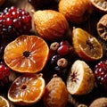 Dried Fruit, preserved organic fruits, dried sweet snacks