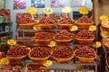 Chinese Food - Dried fruit for sale in Xian, China Royalty Free Stock Photo