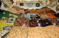 Dried fruit vendor in a Moroccan souk