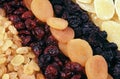 Dried fruits - background
