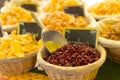 Dried fruits market Royalty Free Stock Photo