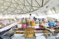 Dried fruits and nuts on local food market in Tashkent, Uzbekistan Royalty Free Stock Photo