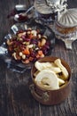 Dried fruits and nuts mix Royalty Free Stock Photo