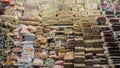 Dried fruits and nuts for sale at authentic market, peak Adam`s Sri lanka, 15 January