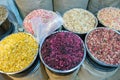 Dried fruits in the oriental market Royalty Free Stock Photo