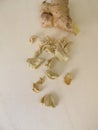 Dried ginger root Royalty Free Stock Photo