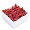 Dried goji berries Royalty Free Stock Photo