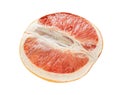 Dried grapefruit, cut in half, isolated on white background with clipping path. Full depth of field Royalty Free Stock Photo