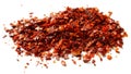 Dried ground red pepper and seeds isolated Royalty Free Stock Photo
