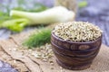 Dried herb, fennel seeds isolated, top view Royalty Free Stock Photo