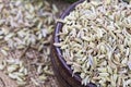 Dried herb, fennel seeds isolated, top view Royalty Free Stock Photo