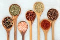 Dried Herb and Spice Food Seasoning Royalty Free Stock Photo