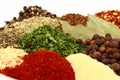 Dried Herbs And Spices Close Up Royalty Free Stock Photo