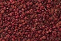 Dried Iranian barberries close up full frame