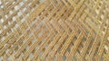 Dried jute thread or ropes interwoven for making traditional bed called charpai Royalty Free Stock Photo