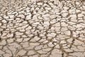 Dried lake bottom, natural detail, cracked mud, closeup Royalty Free Stock Photo