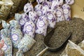 Dried lavender flowers