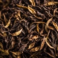 Dried leaves black tea Royalty Free Stock Photo