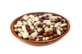 Dried mixed beans. Royalty Free Stock Photo