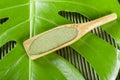 dried moringa leaves in bowl on the table, Moringa oleifera