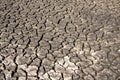 Dried mud texture from a pond that lost its water supply Royalty Free Stock Photo