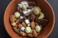 Vitamine mixture of dried nuts and coconut