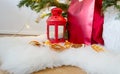 Christmas decorations under the Christmas tree Royalty Free Stock Photo