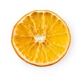 Dried orange slice isolated on white Royalty Free Stock Photo