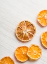 dried orange slices arranged Royalty Free Stock Photo