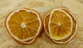 Dried orange slices detail intended for decoration and decorative purposes will accompany the living room. Suitable as Royalty Free Stock Photo