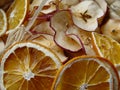 Dried oranges and apples