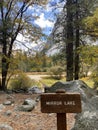 Dried Out Lake at Mirror Lake in Yosemite, California with breathtaking nature views