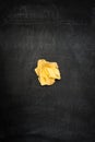 Dried Pappardelle on Chalkboard Royalty Free Stock Photo