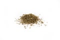 Dried Parsley white background