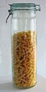 Dried Pasta in a Jar Royalty Free Stock Photo