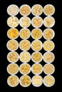 Dried Pasta Selection Royalty Free Stock Photo