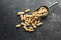 The dried peanuts