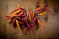 Dried peppers