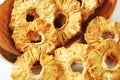 Dried pineapple rings Royalty Free Stock Photo