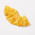 Dried pineapple on white background