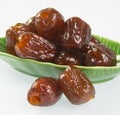 Dried preserved. Sweet syrup monkey apple or Chinese date on background Royalty Free Stock Photo