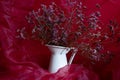 a bouquet of dried ,Statice Limonium sinuatum , flower Royalty Free Stock Photo