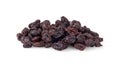Dried Raisins Isolated On White Royalty Free Stock Photo
