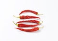 Dried Red Chili Peppers Royalty Free Stock Photo