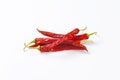 Dried Red Chili Peppers Royalty Free Stock Photo